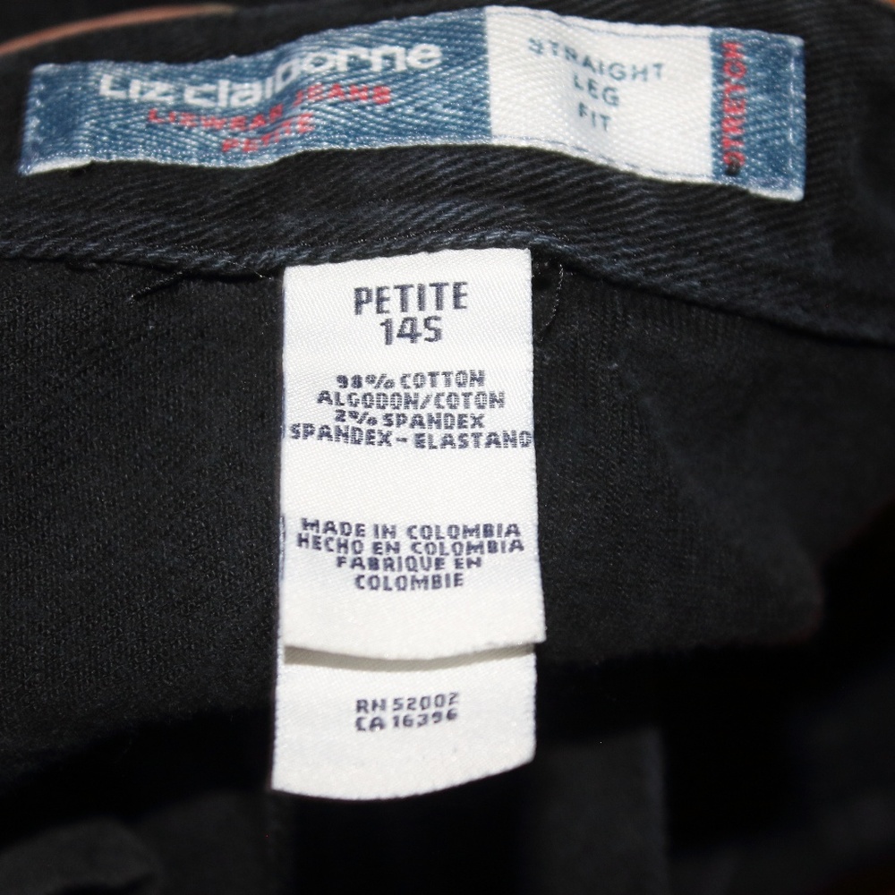 EUC LIZ CLAIBORNE ORIGINAL LIZWEAR JEANS(14S/P) - Picture 4 of 8